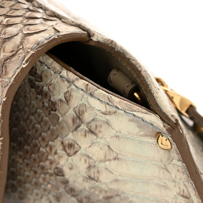 Salvatore Ferragamo Snakeskin Medium Sofia Satchel Grey Multicolor 13 of 13