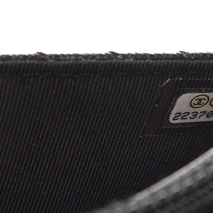 Chanel Caviar Chevron Quilted Wallet On Chain WOC Black 8 of 9