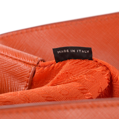 Prada Saffiano Lux Large Tote Papaya 8 of 10