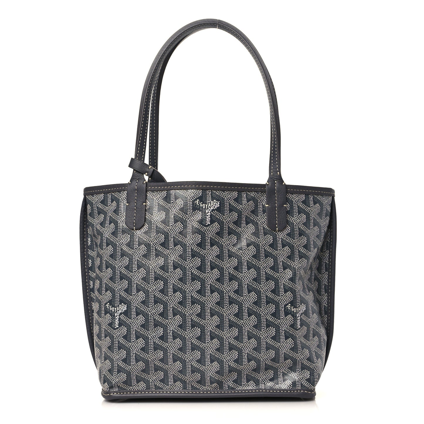 Goyardine Reversible Mini Anjou Grey