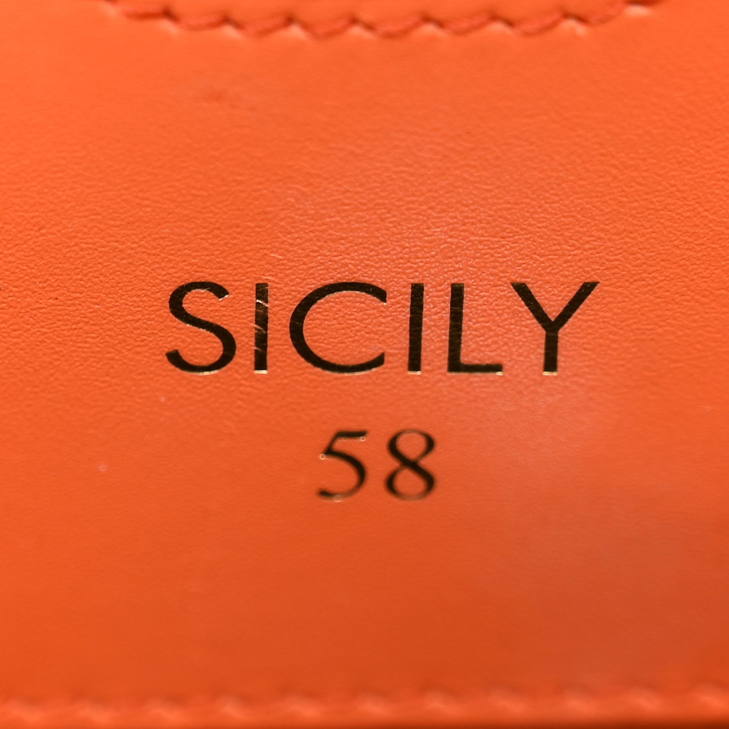 Vitello Morbido Large Sicily 58 Bag Orange