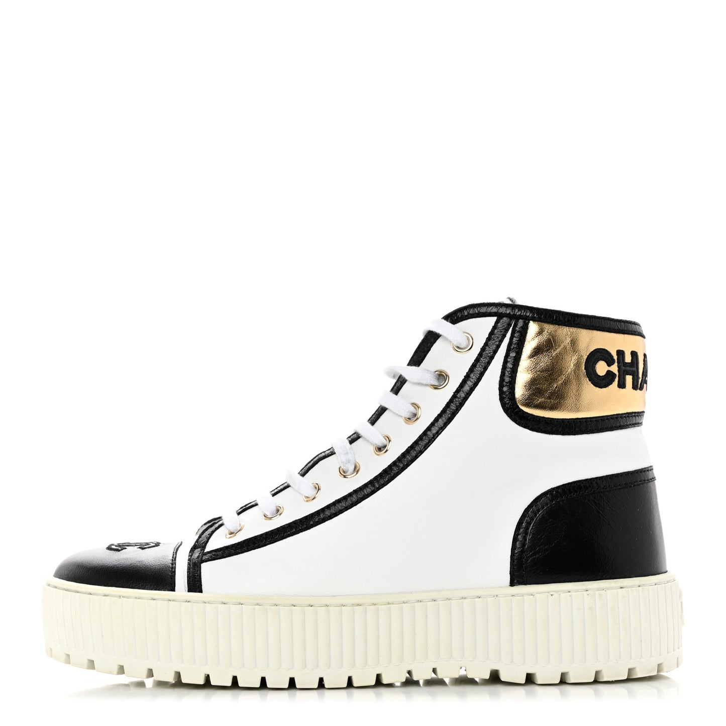 Aged Calfskin Lace Up Cap Toe Sneakers 39 White Gold
