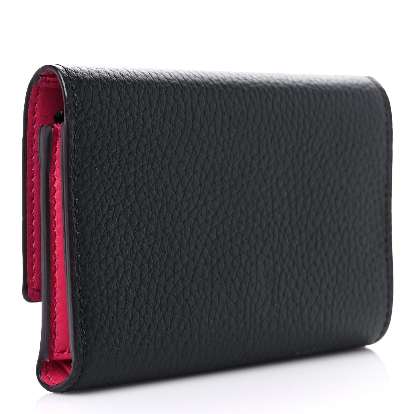 Taurillon Capucines Compact Wallet Black