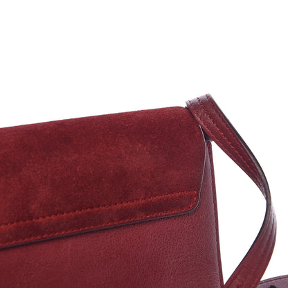 Chloe Suede Calfskin Small Faye Shoulder Bag Plum Purple 16 of 17