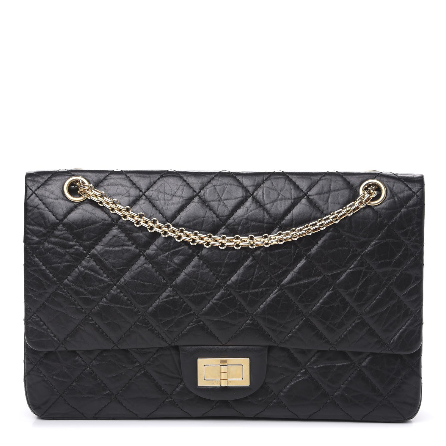 Chanel Aged Calfskin Quilted 2.55 Reissue 227 Flap Black 1 of 12