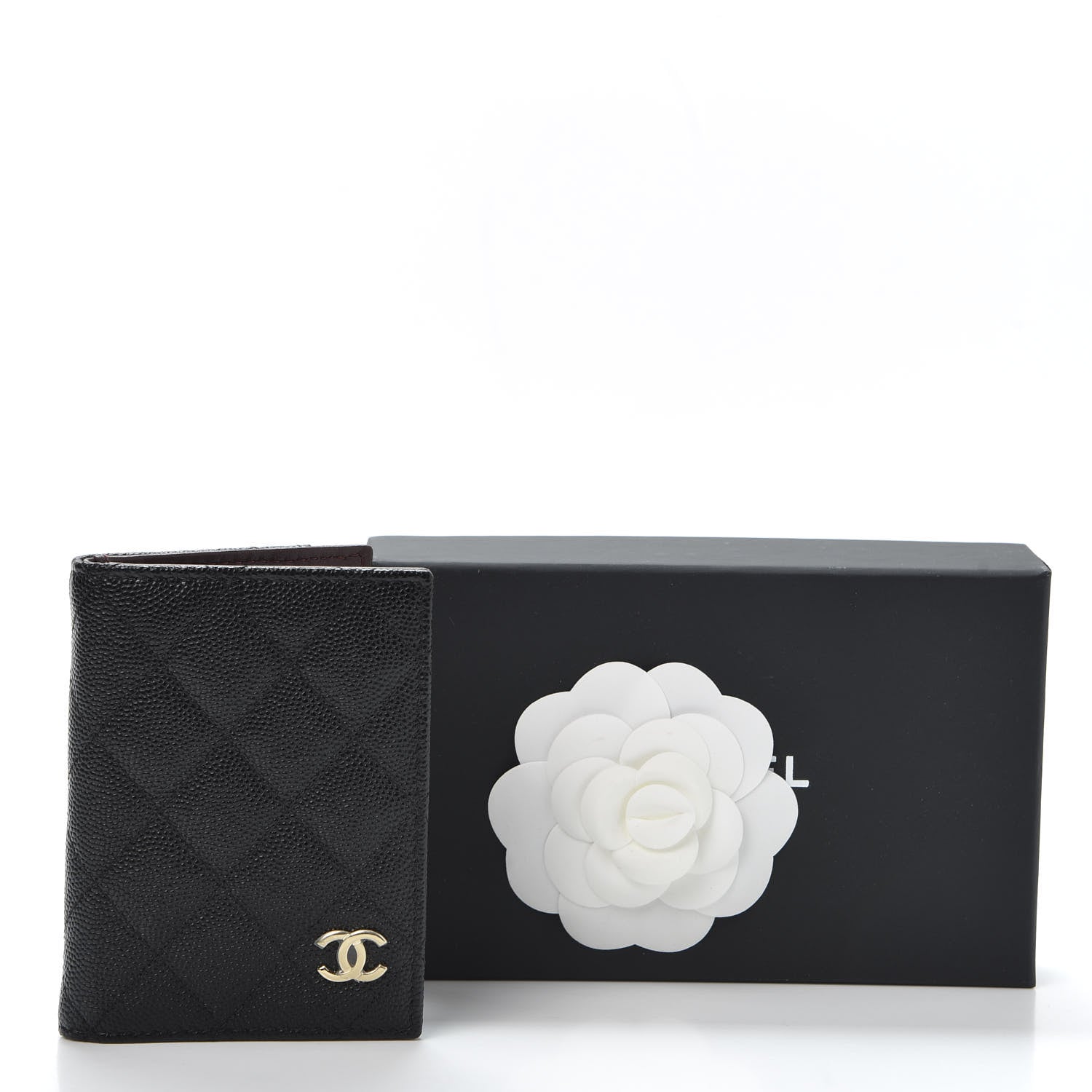 Chanel Caviar Quilted Card Holder Wallet Black 9 of 9