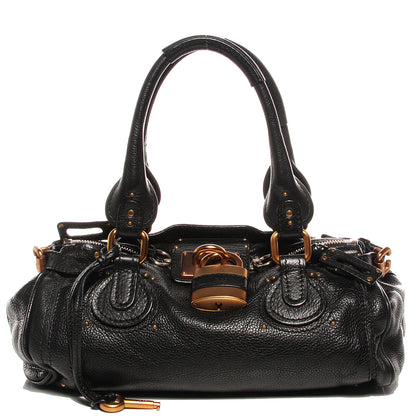 Chloe Leather Medium Paddington Satchel Black 1 of 12