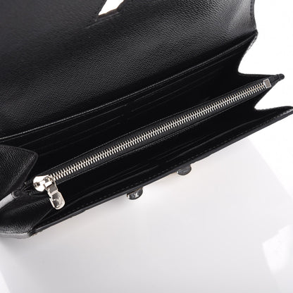 Louis Vuitton Epi Chain Flower Print Twist Wallet Black 5 of 6