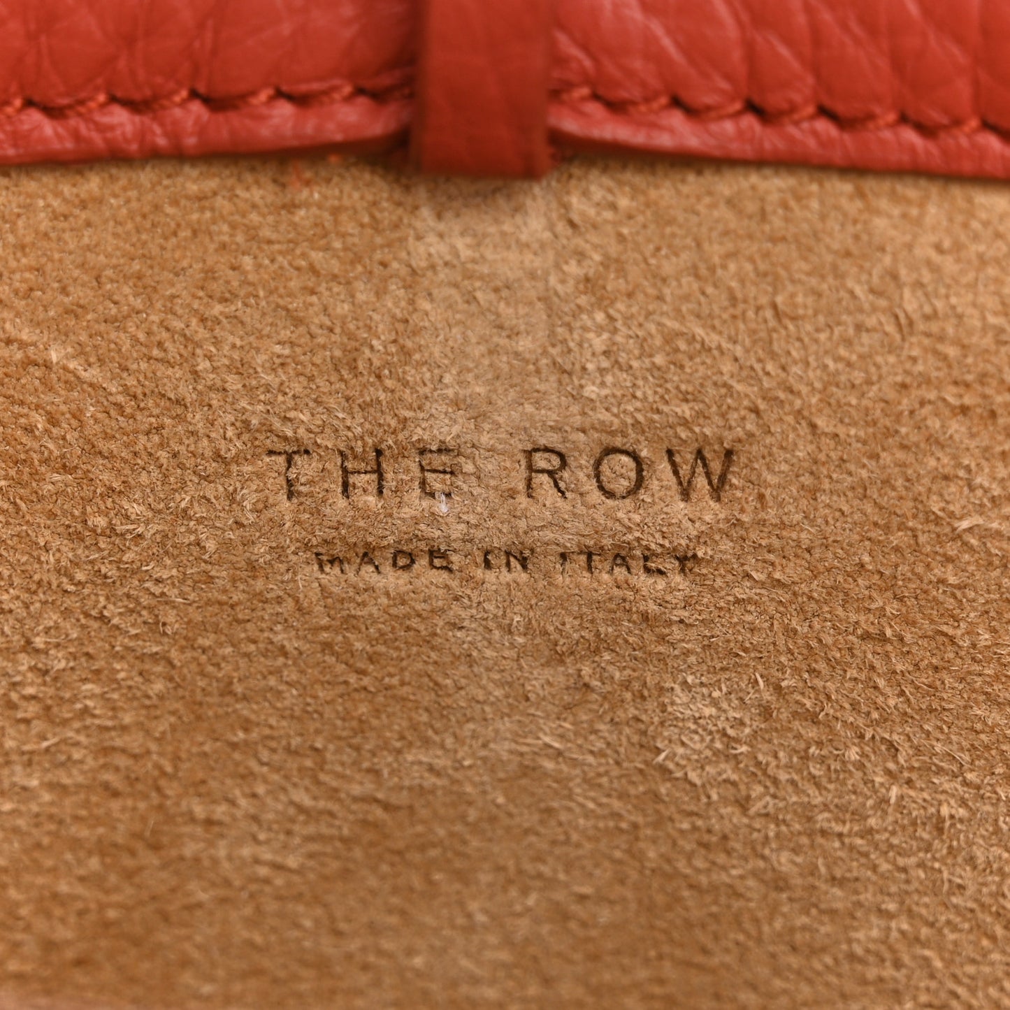 Grained Calfskin Small N/S Park Tote Rust