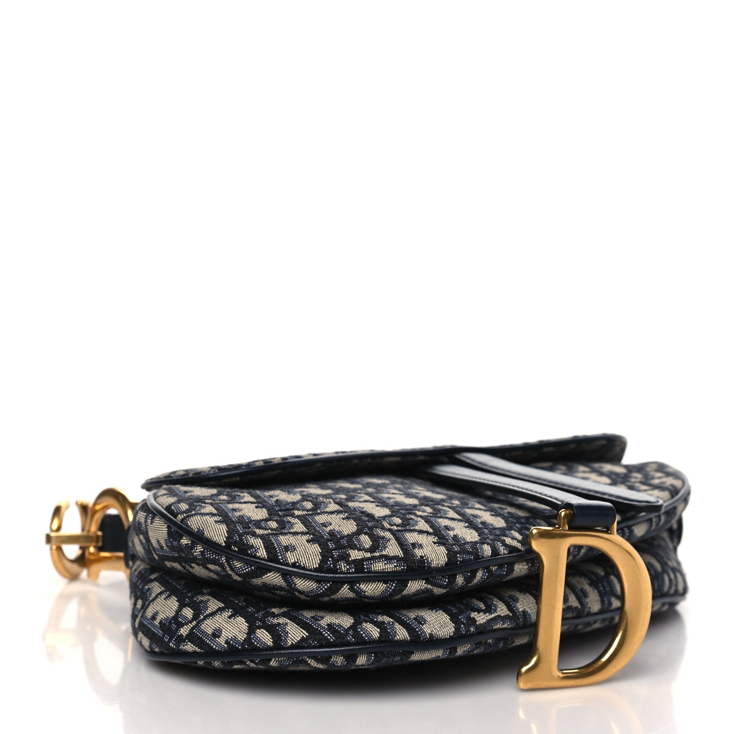 Christian Dior CHRISTIAN DIOR Oblique Saddle Bag Blue 4 of 9