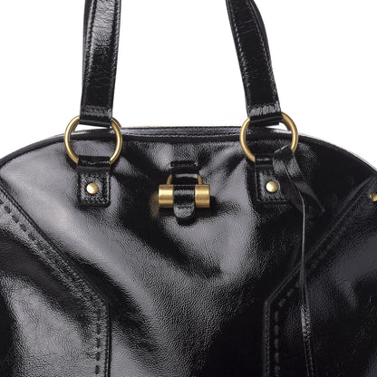 Saint Laurent Patent Oversized Muse Black 10 of 10