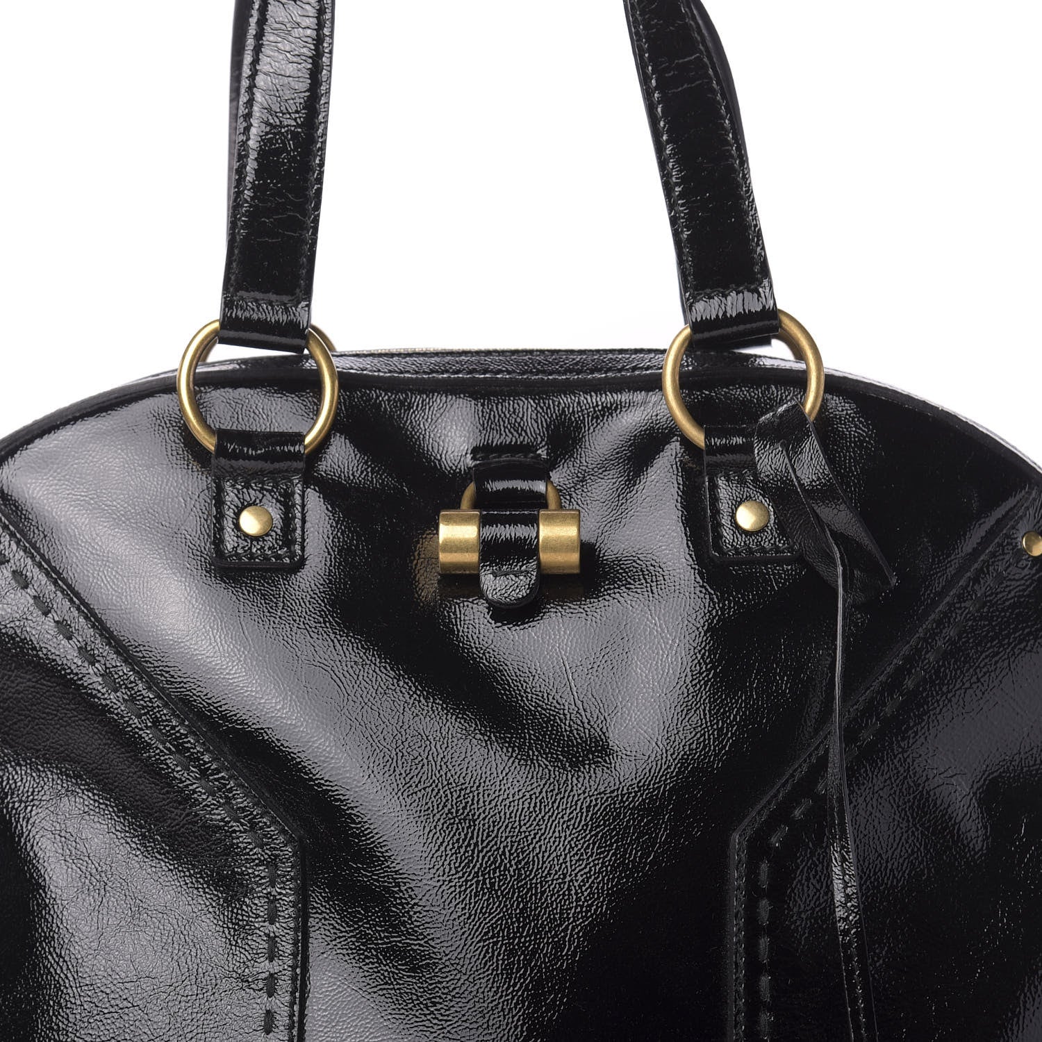 Saint Laurent Patent Oversized Muse Black 10 of 10