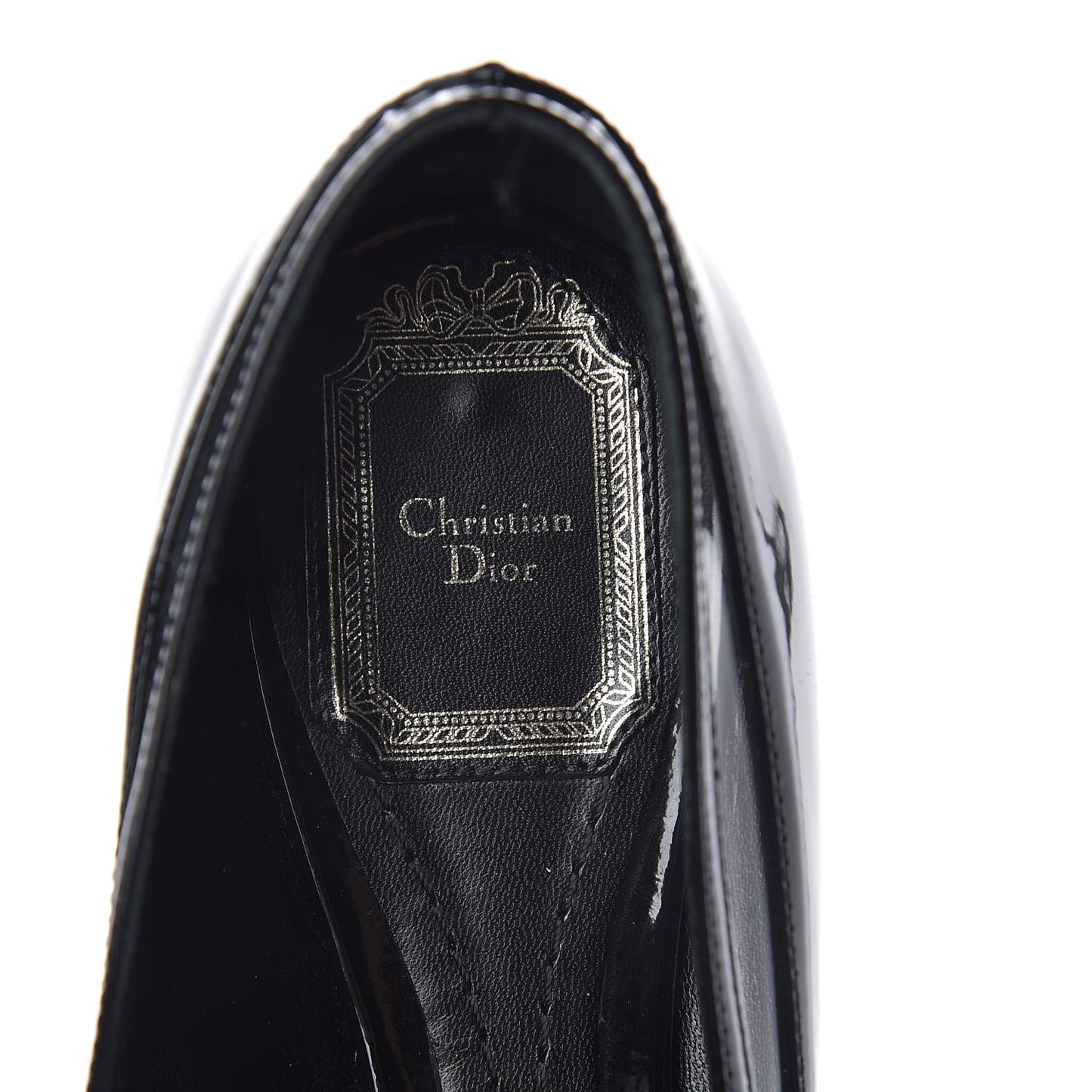 Patent PVC Bow Ballerina Flats 36.5 Black