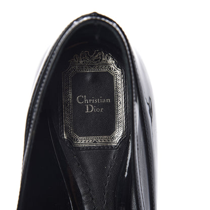 Christian Dior Patent PVC Bow Ballerina Flats 36.5 Black 9 of 12