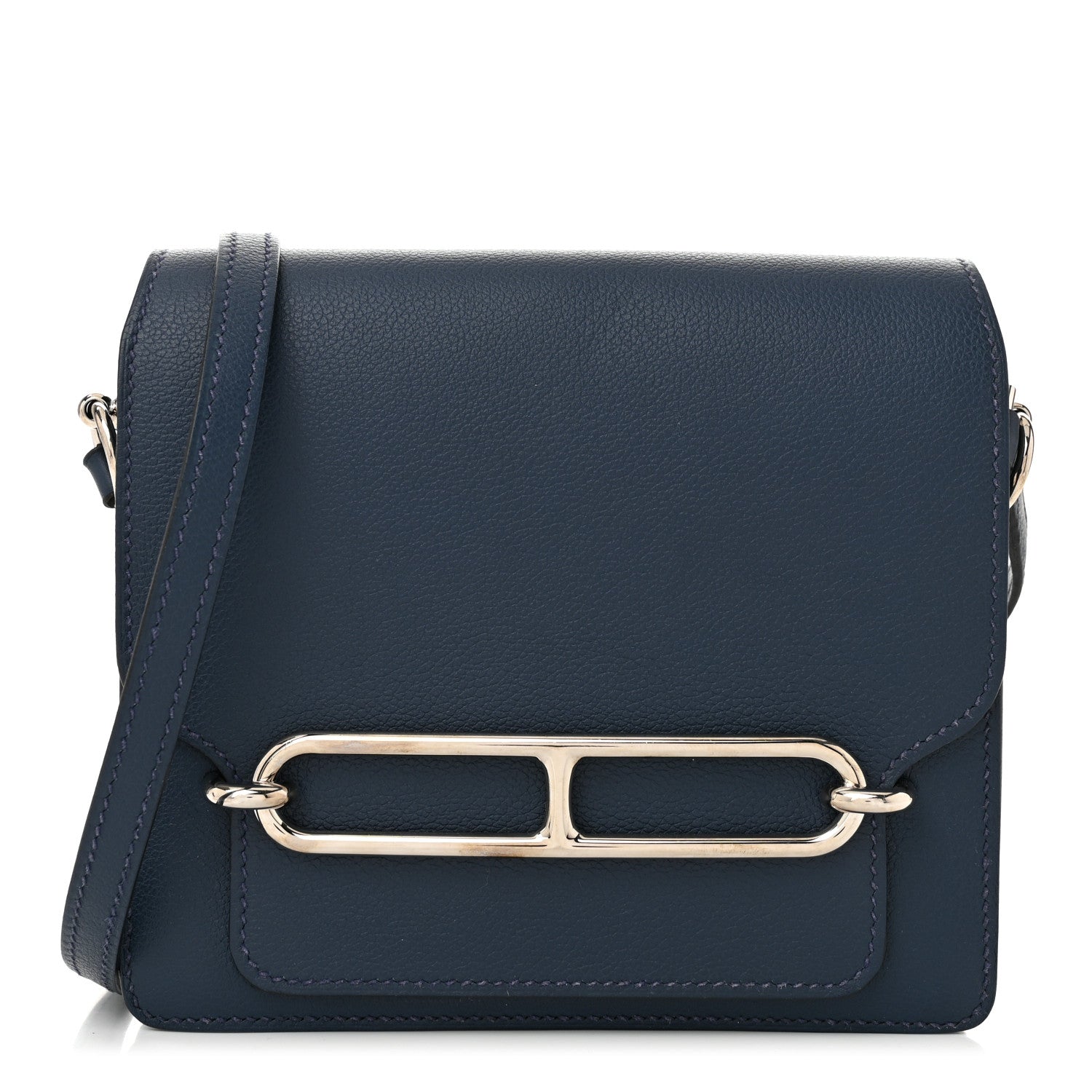 Hermes Evercolor Mini Sac Roulis Bleu De Malte 1 of 12