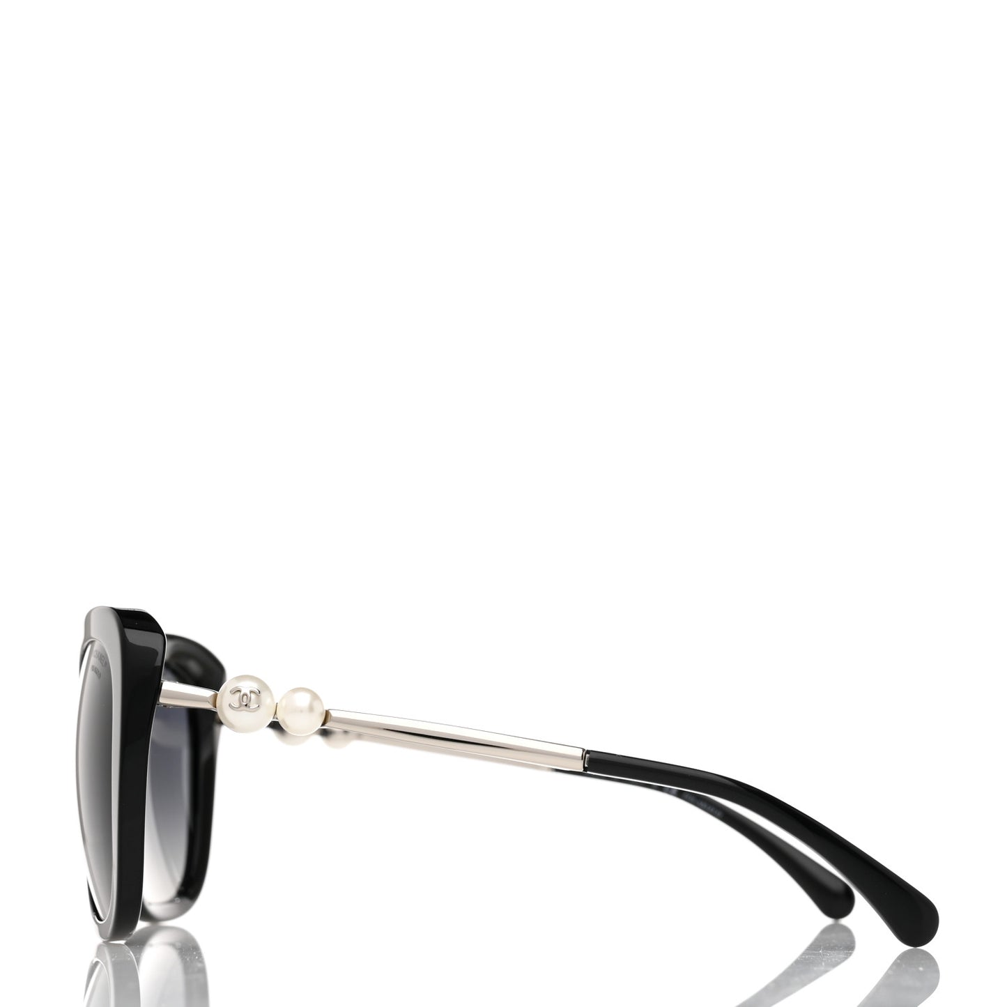 Acetate Polarized Butterfly Winter Pearl Sunglasses 5339-H-A Black