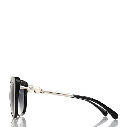 Chanel Acetate Polarized Butterfly Winter Pearl Sunglasses 5339-H-A Black 3 of 8