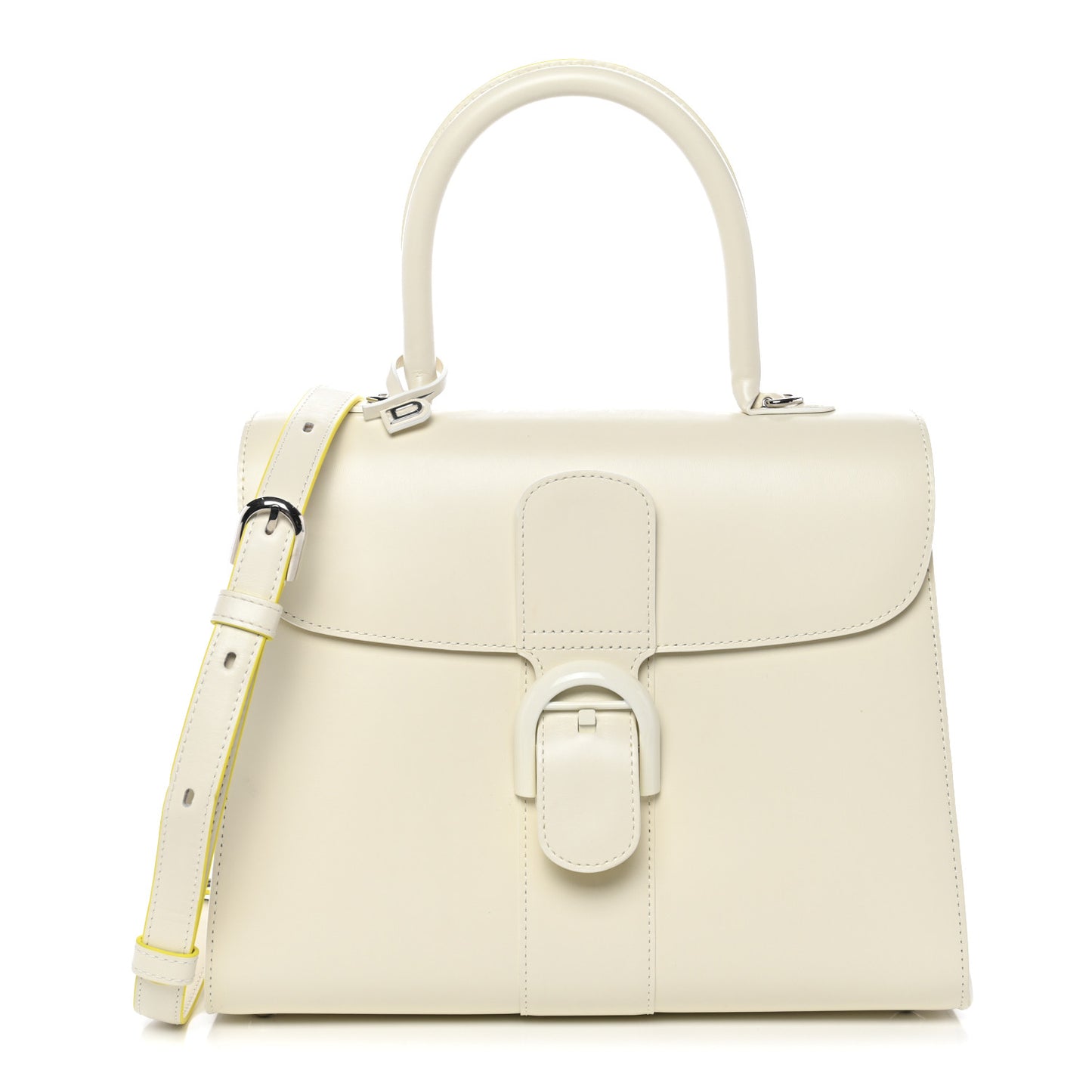 Boxed Calfskin MM Magic Brillant Satchel Ivory