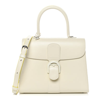 Delvaux Boxed Calfskin MM Magic Brillant Satchel Ivory 1 of 10
