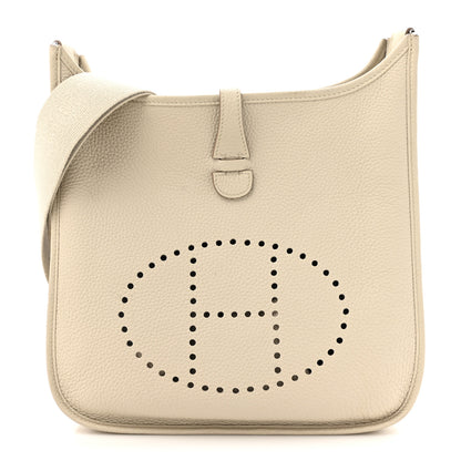 Hermes Taurillon Clemence EVELYNE III PM Beton 1 of 12