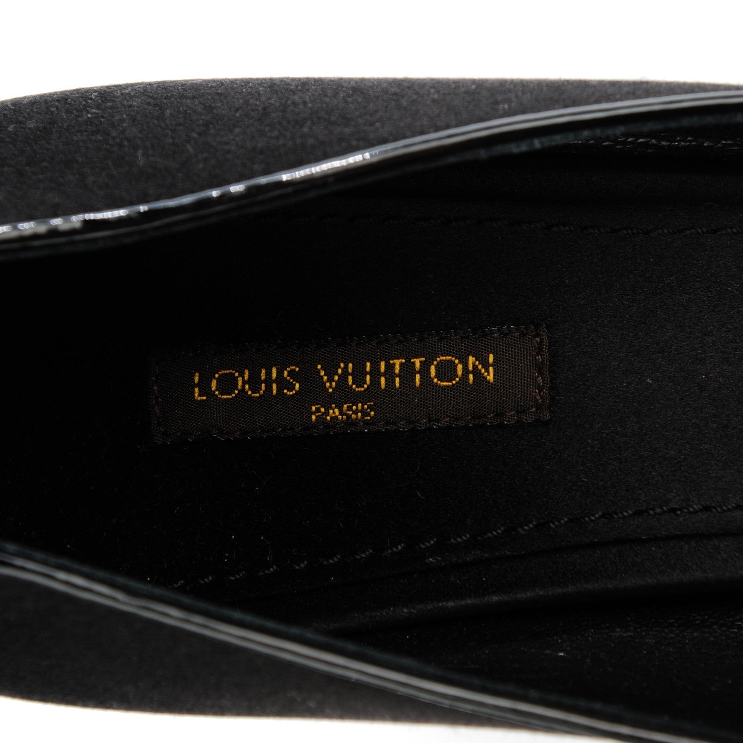 Louis Vuitton Satin Music Hall Open Toe Pumps 40 Black 8 of 9