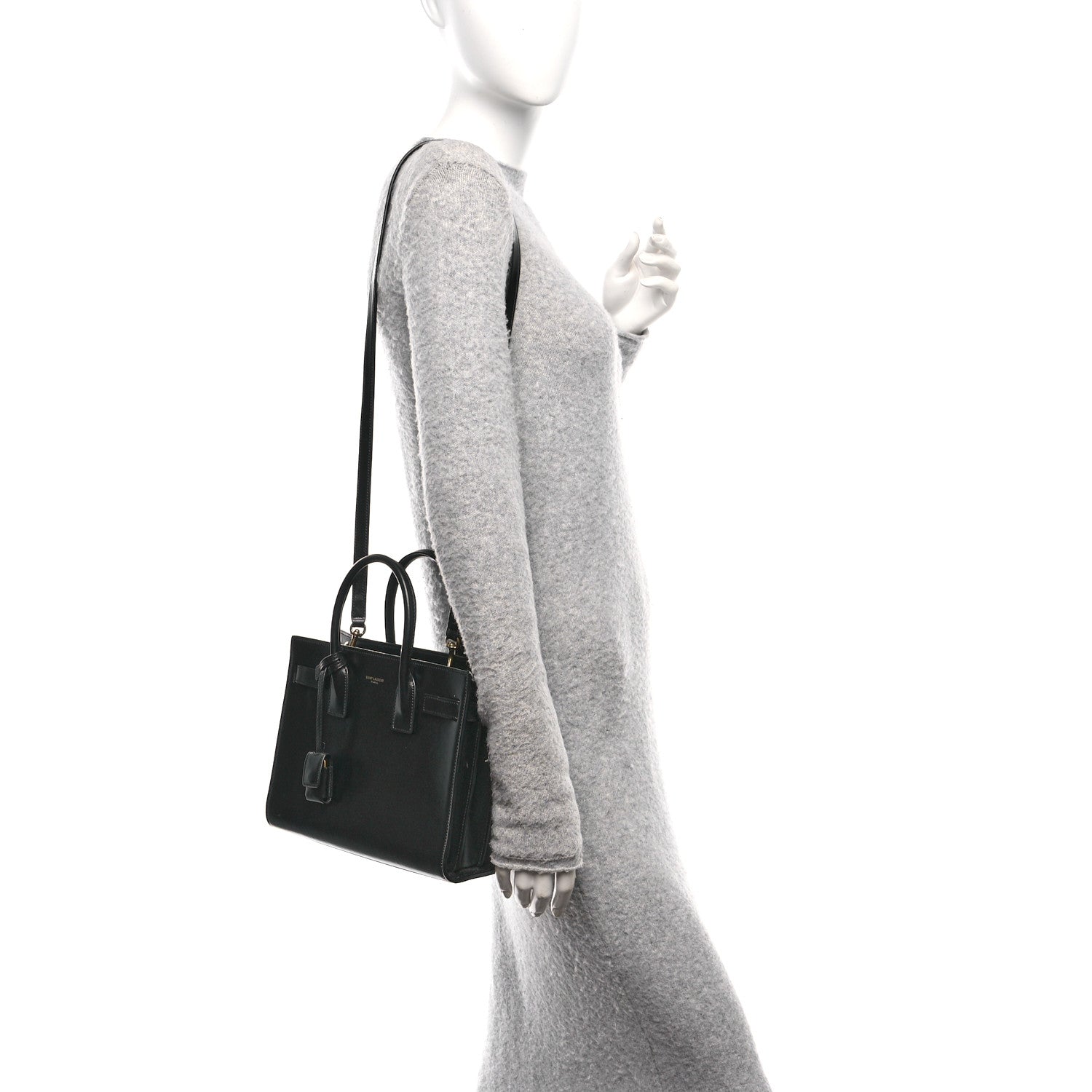 Saint Laurent Calfskin Baby Sac De Jour Black 2 of 10