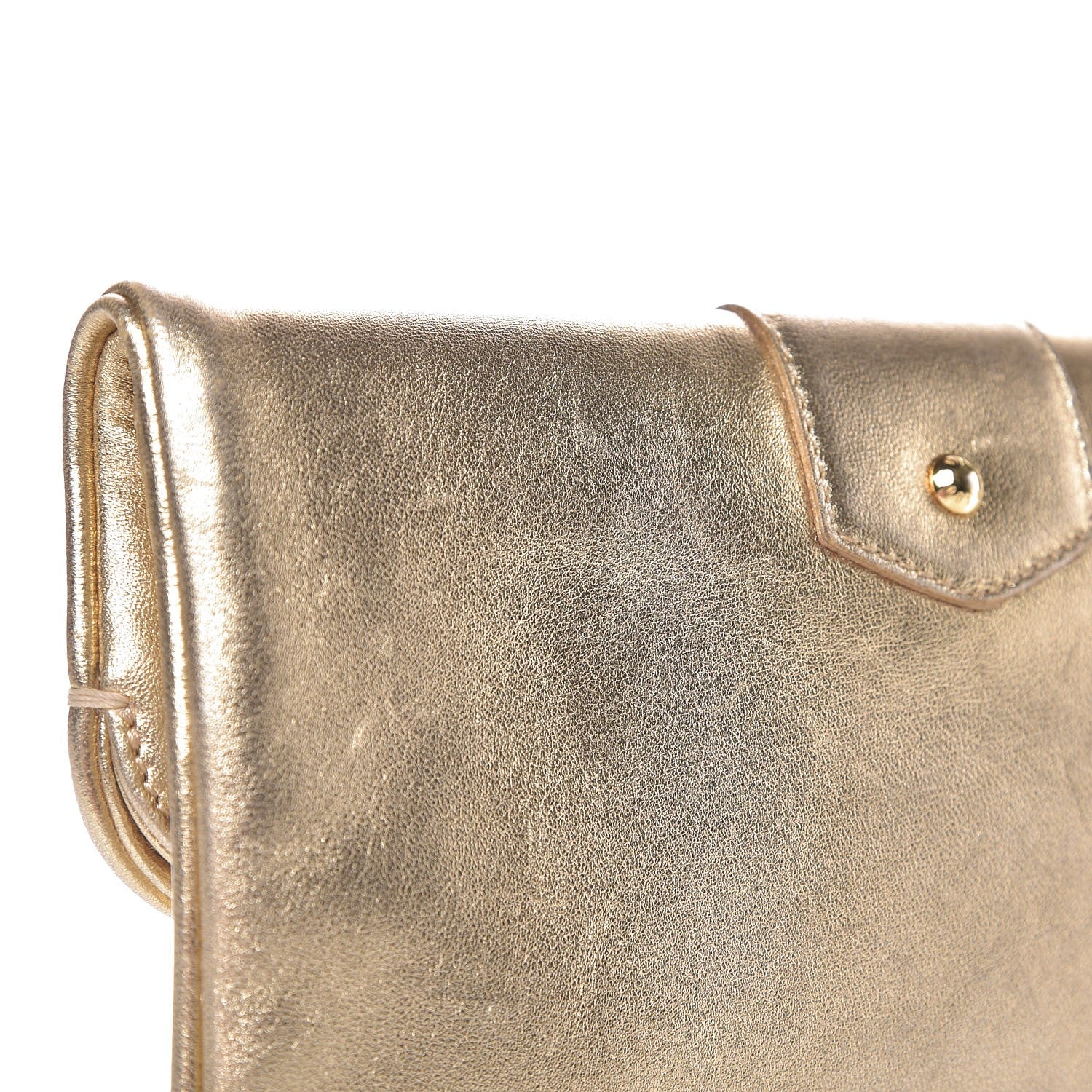 Louis Vuitton Metallic Lambskin SC Slim Clutch Gold 10 of 10