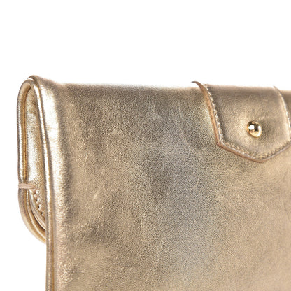 Louis Vuitton Metallic Lambskin SC Slim Clutch Gold 10 of 10