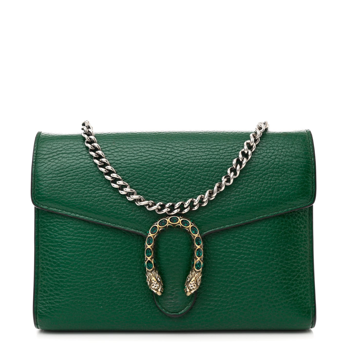 Calfskin Mini Dionysus Chain Wallet Emerald