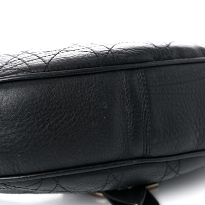 Christian Dior Grained Calfskin Cannage Hobo Black 15 of 24
