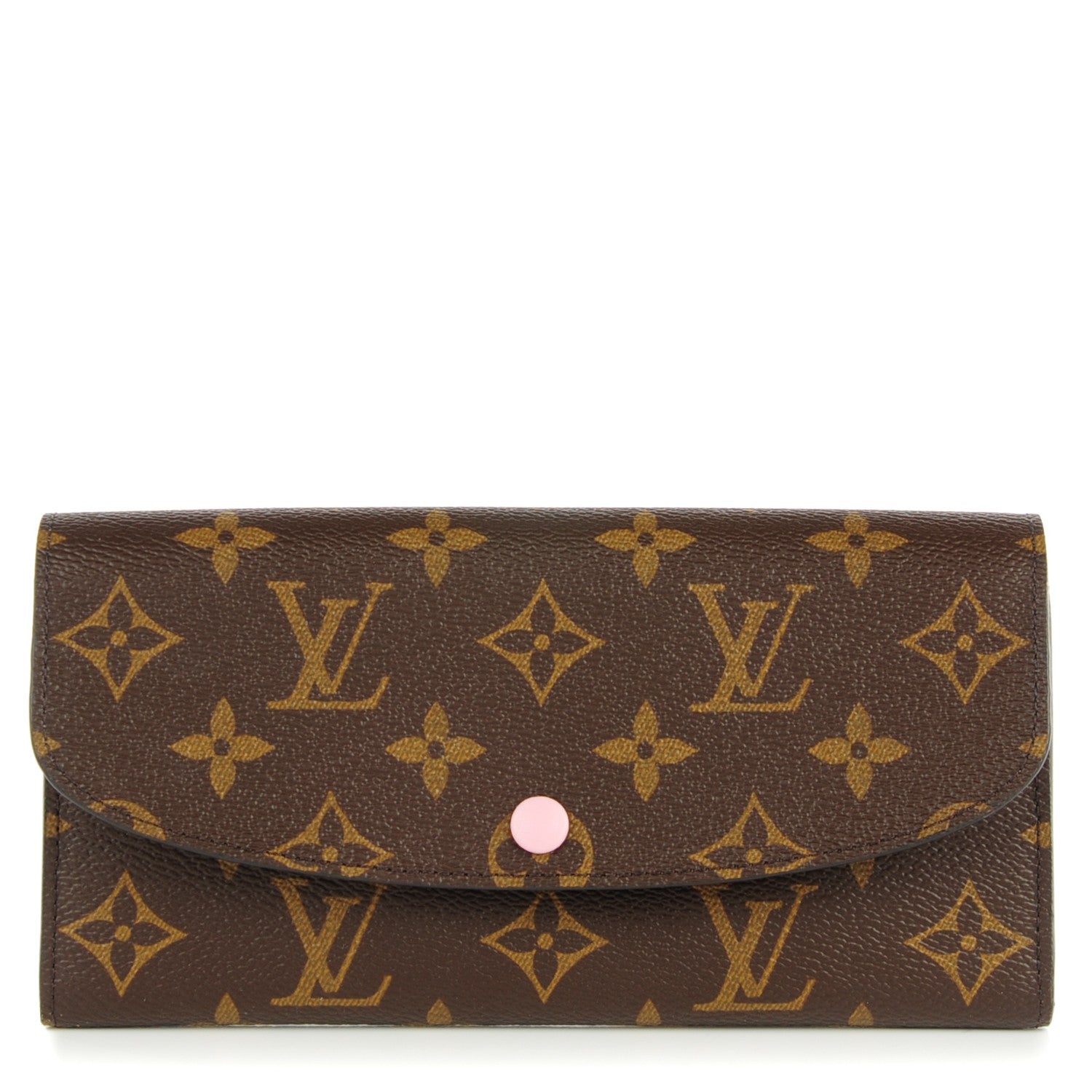 Louis Vuitton Monogram Emilie Wallet Rose Ballerine 1 of 7
