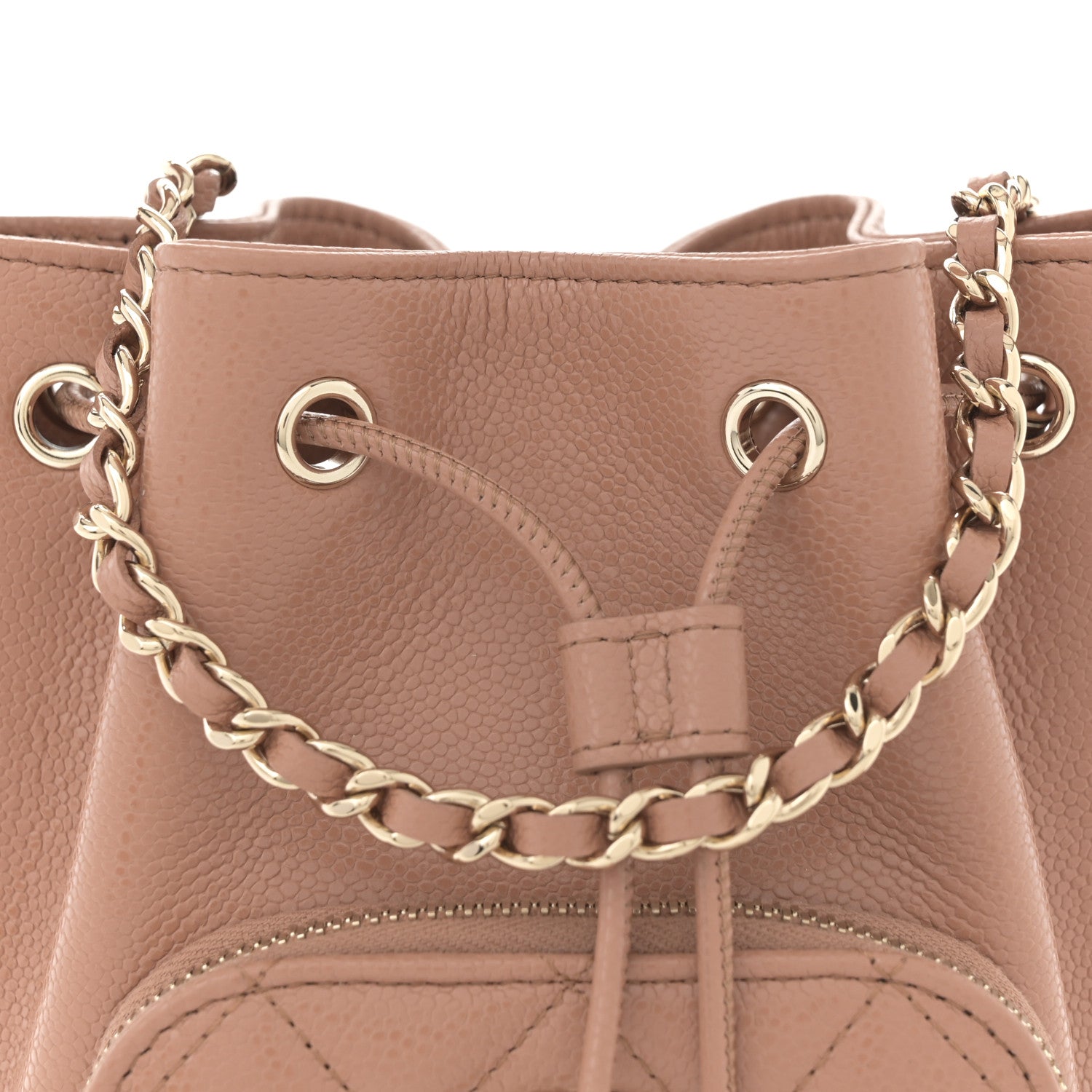 Chanel Shiny Grained Calfskin Quilted Mini Clutch With Chain Brown 8 of 11