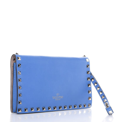 Valentino Garavani Nappa Small Rockstud Wristlet Clutch Light Sapphire 3 of 6