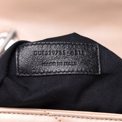 Saint Laurent Calfskin Y Quilted Monogram Medium Loulou Chain Satchel Nude Powder 9 of 11