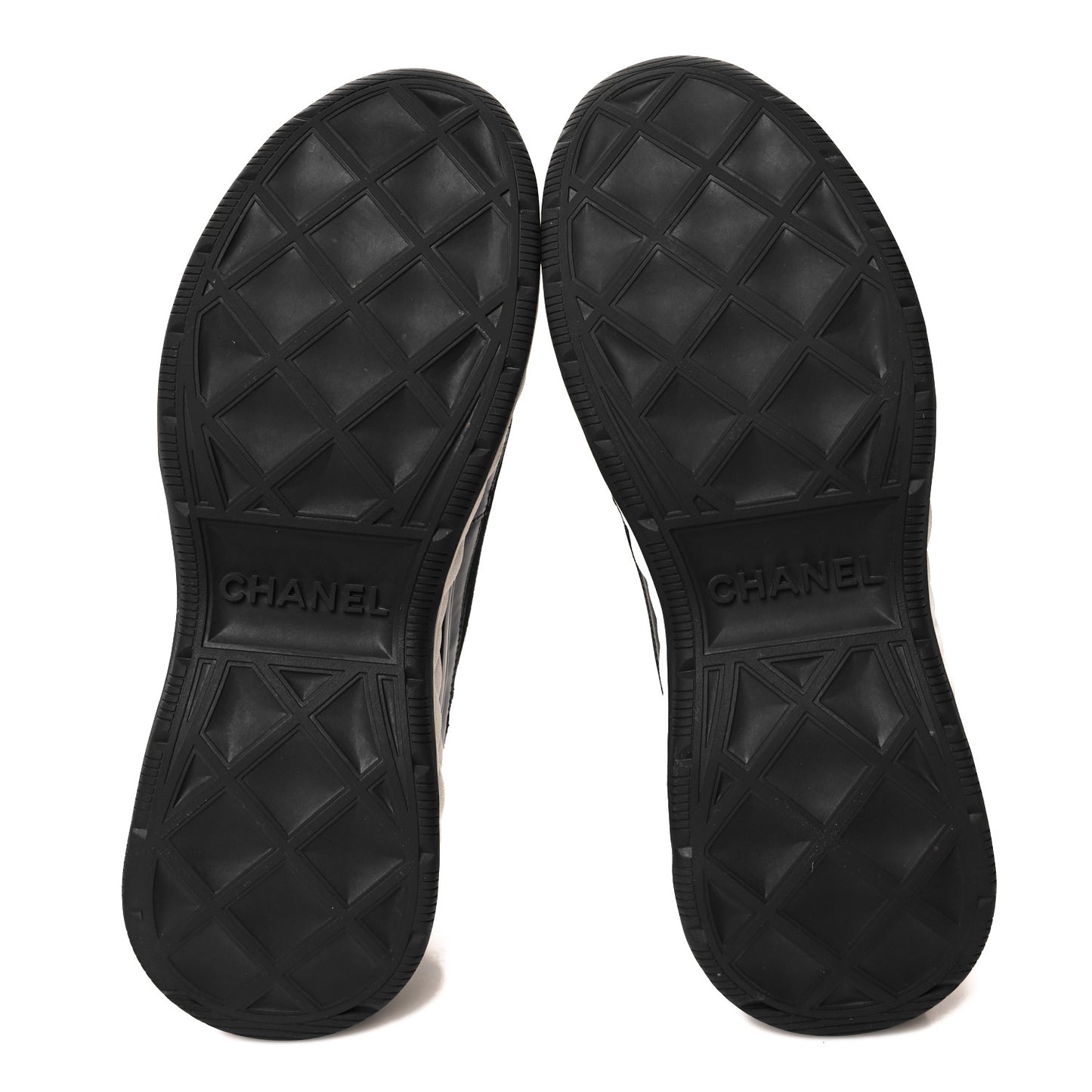 Velvet Calfskin Mixed Fibers CC Sneakers 38 Black