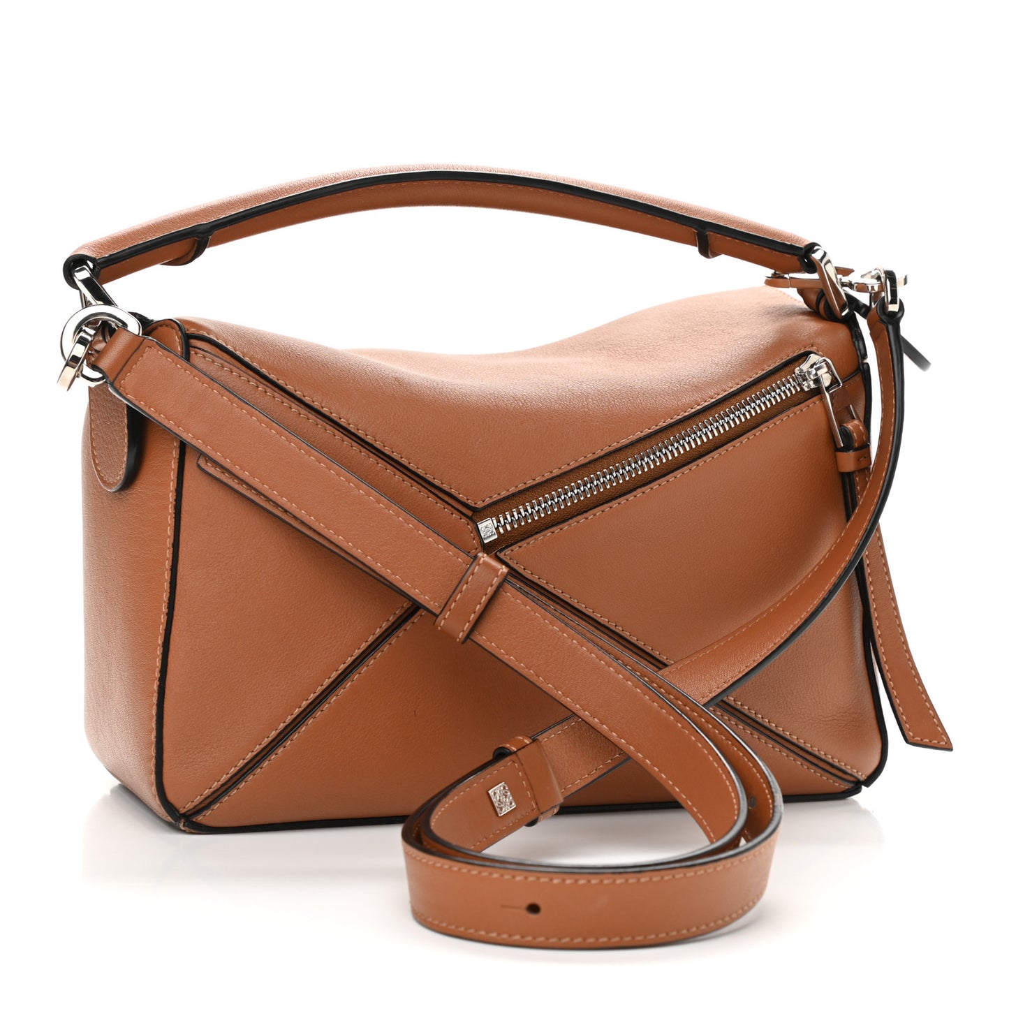 Calfskin Small Puzzle Bag Tan