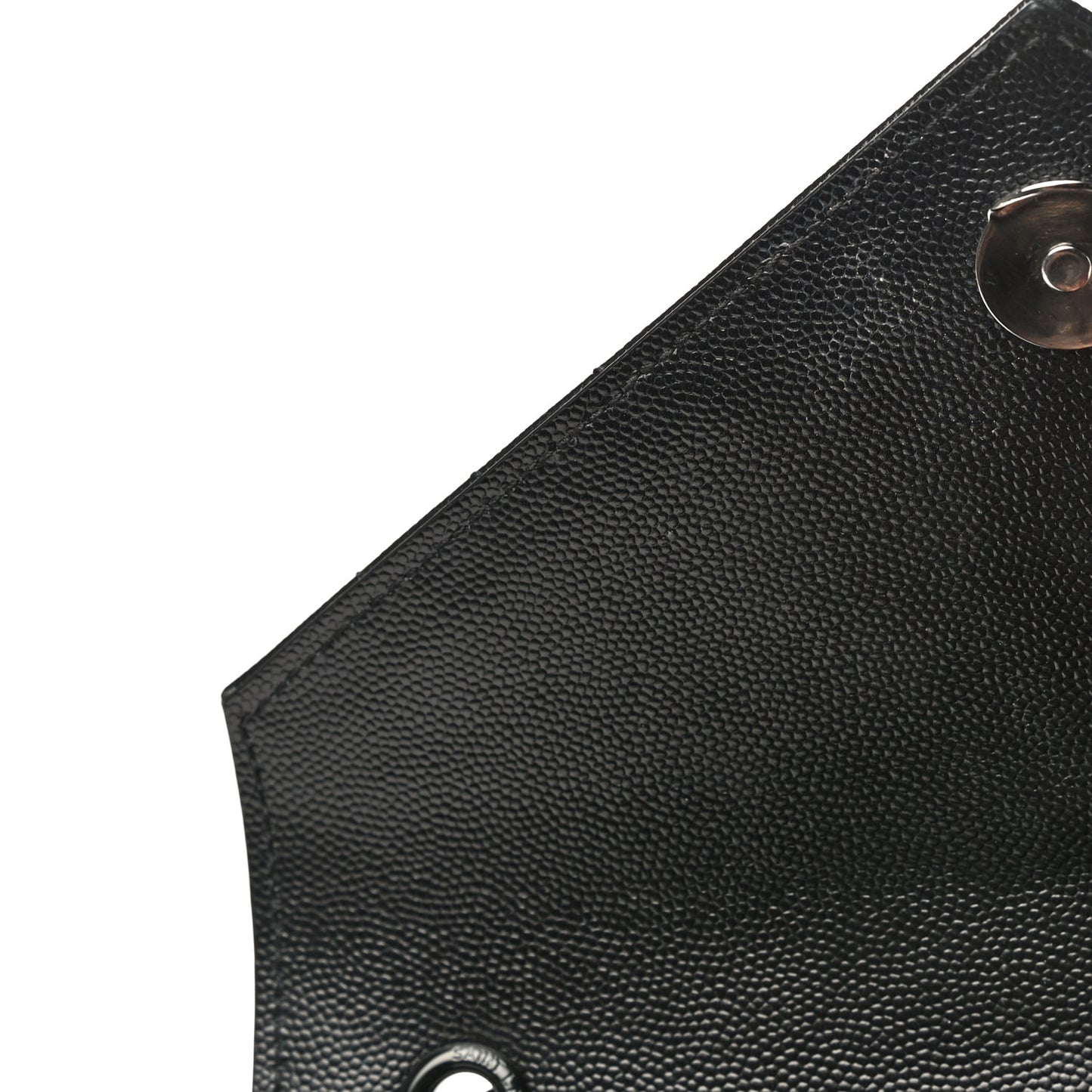 Grain De Poudre Textured Mixed Matelasse Triquilt Small Monogram Satchel Black