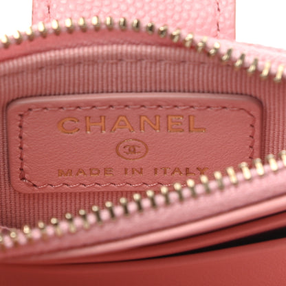 Chanel Caviar Quilted Compact Zipped Pocket Wallet Pink 6 of 8