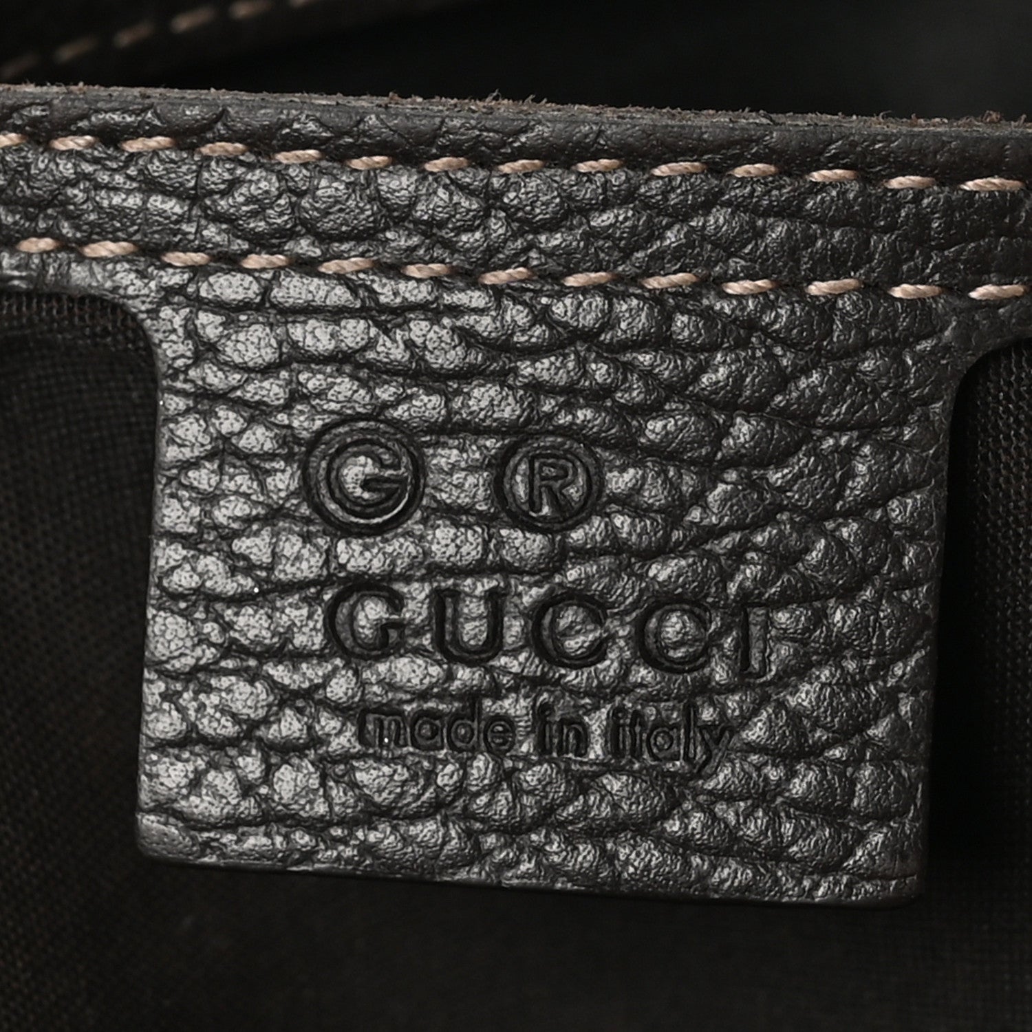 Gucci Crystal Monogram Abbey Messenger Bag Beige Dark Brown 6 of 10