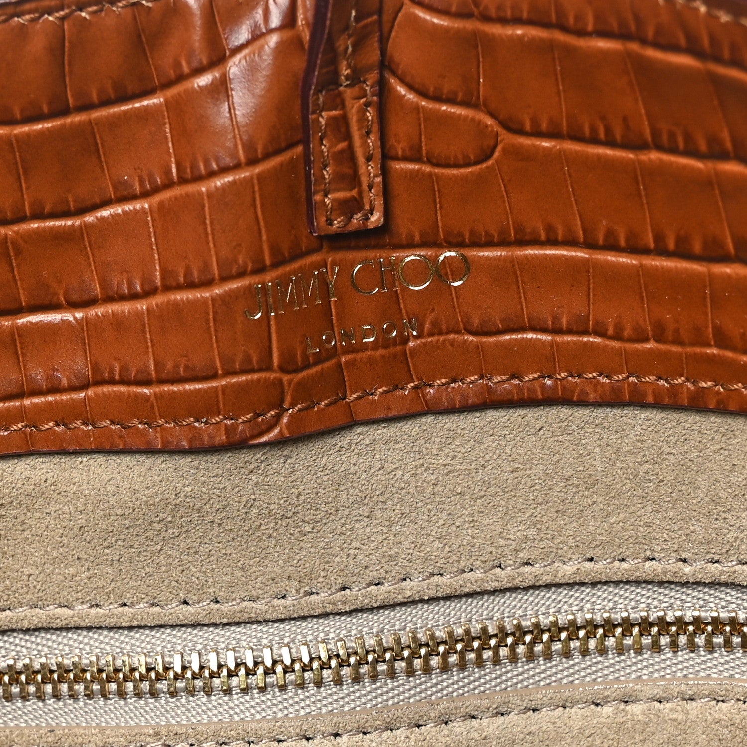 Jimmy Choo Lamé Raffia Crocodile Embossed Trim Varenne Tote Natural Cuoio 6 of 8