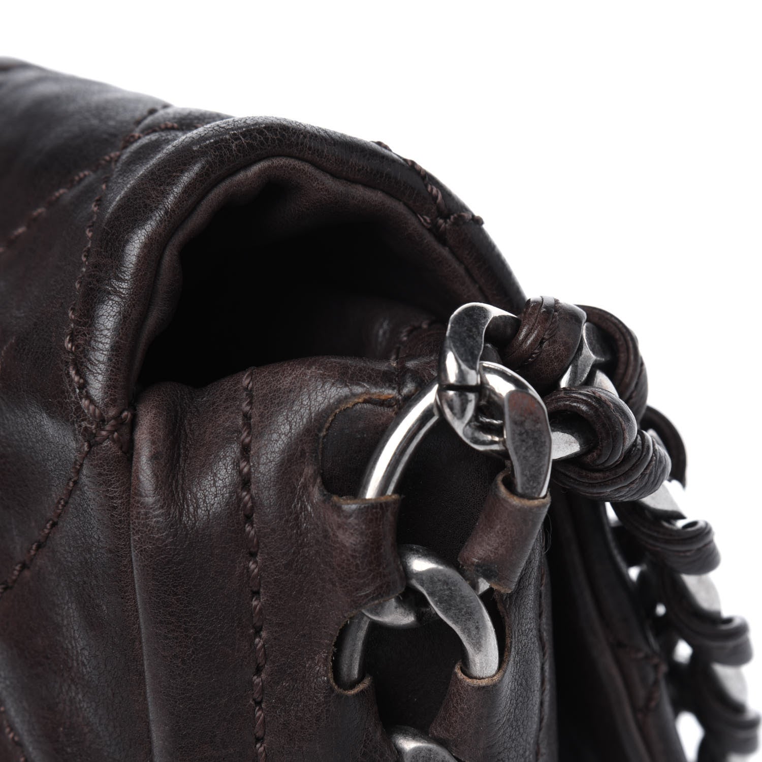 Chanel Calfskin Quilted Modern Chain Flap Brown 18 of 23