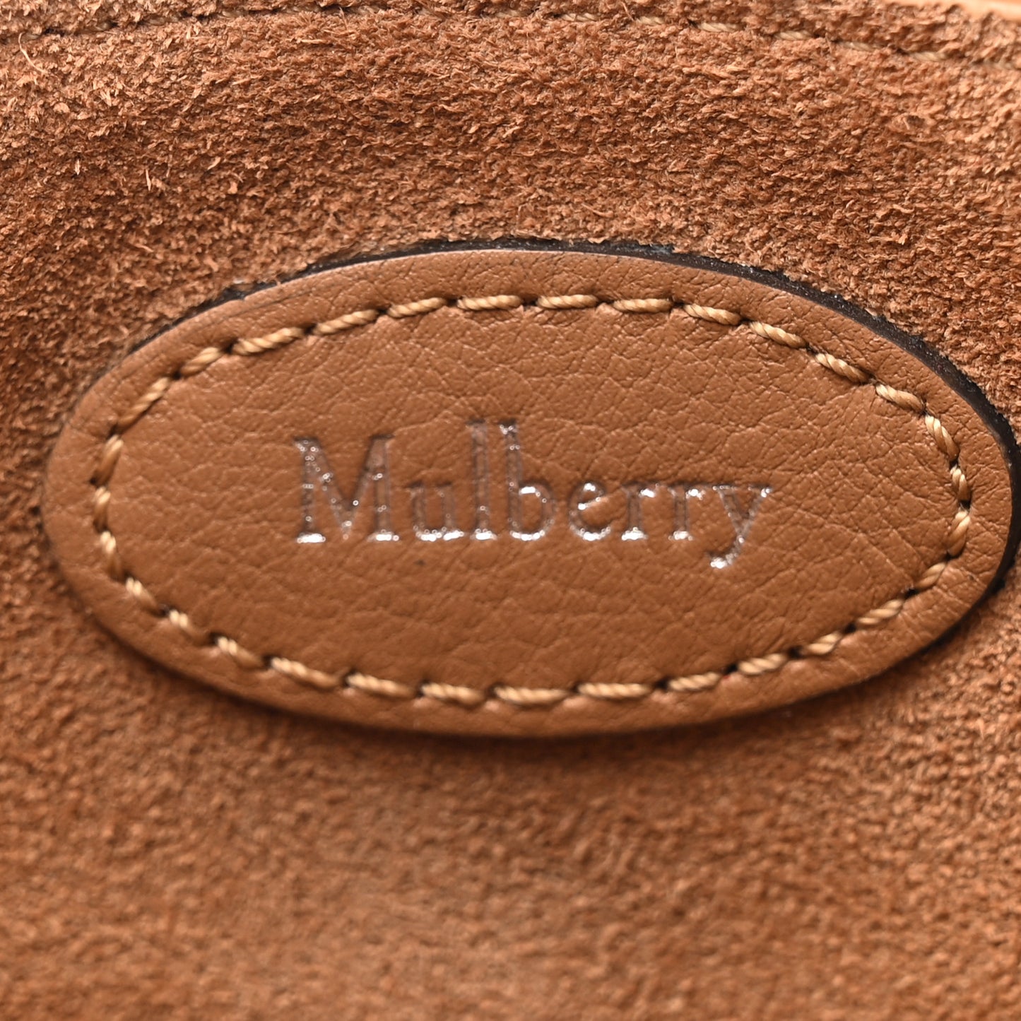 Matte Smooth Calfskin M Zippered Bag Teak