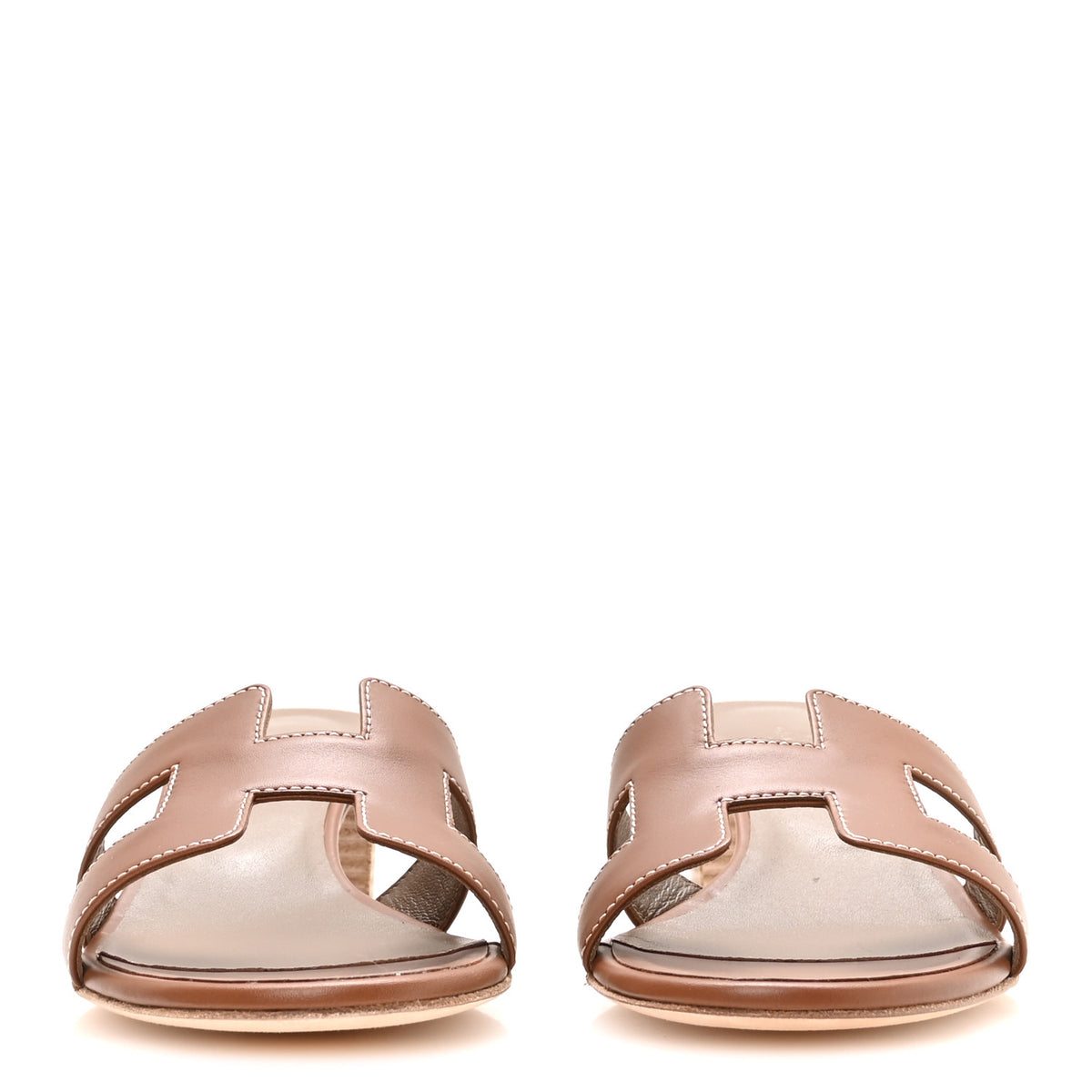 Calfskin Oasis Sandals 38 Gold