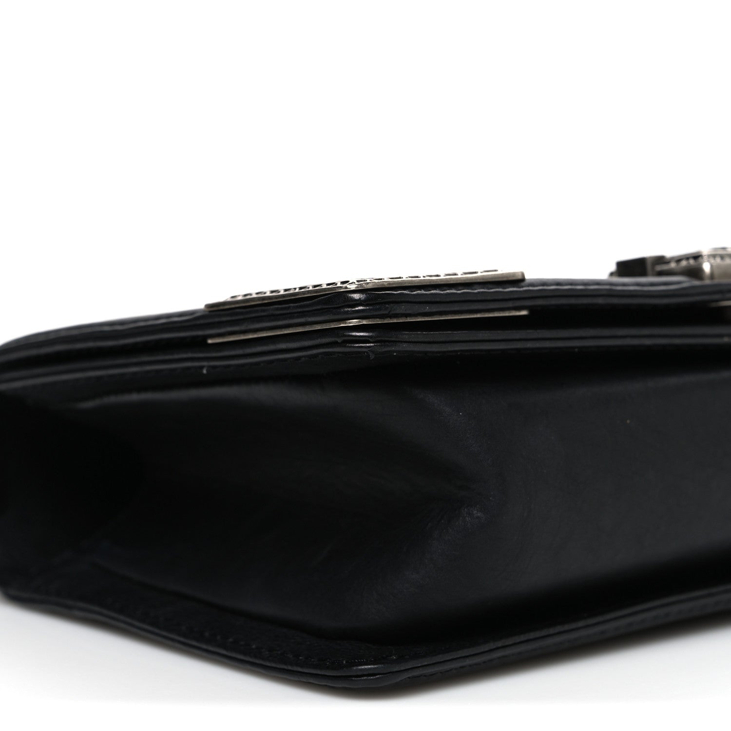 Chanel Calfskin Quilted Metal Embellished Paris Dallas Medium Boy Flap Black 9 of 10