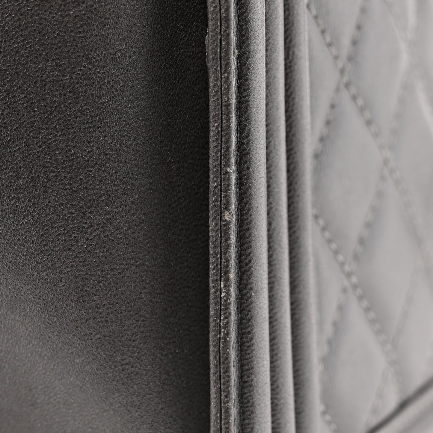 Metallic Lambskin Stingray Quilted Medium Boy Flap Silver