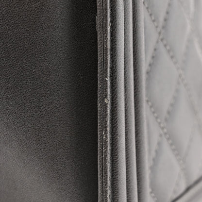 Chanel Metallic Lambskin Stingray Quilted Medium Boy Flap Silver 12 of 13