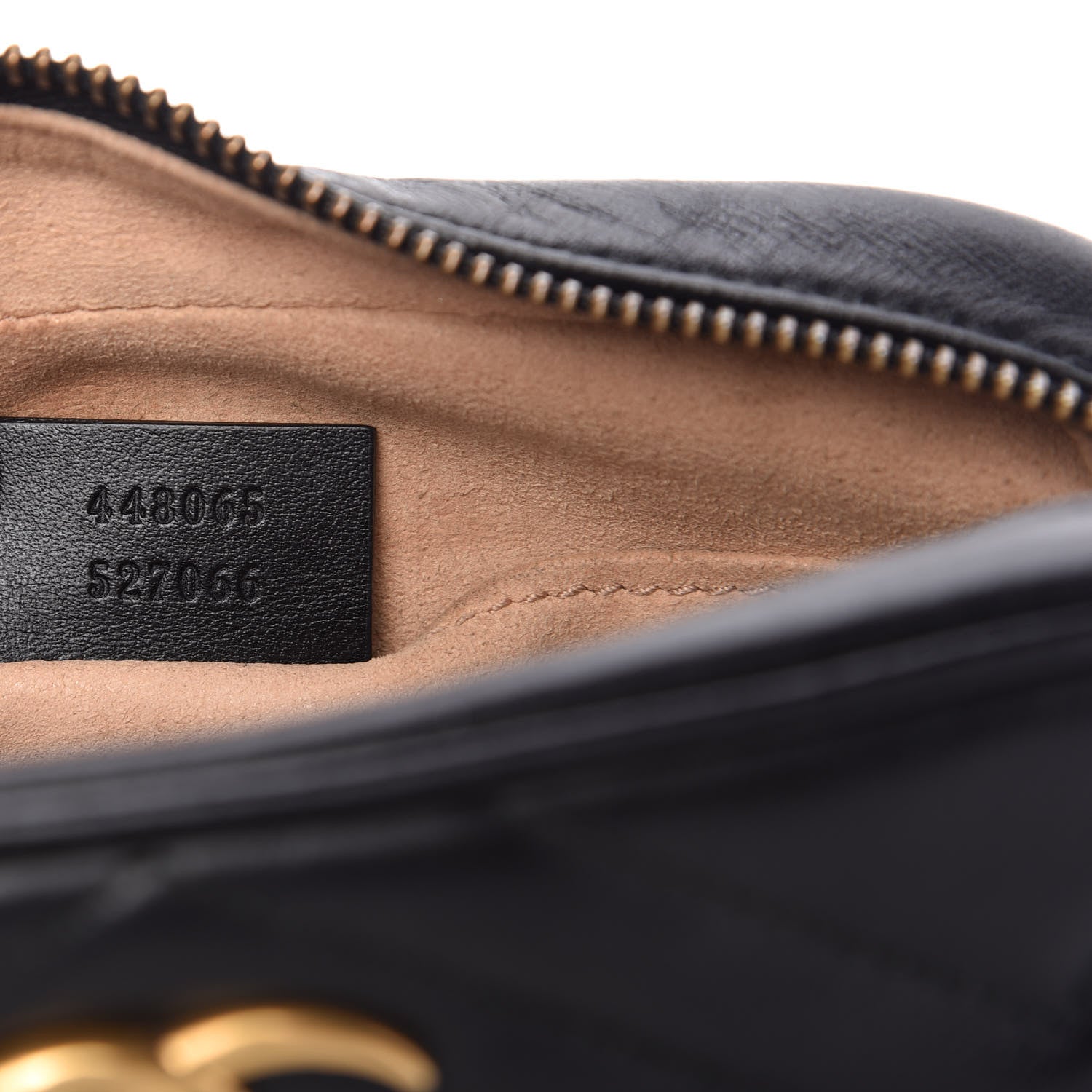 Gucci Calfskin Matelasse Mini GG Marmont Chain Shoulder Bag Black 9 of 10
