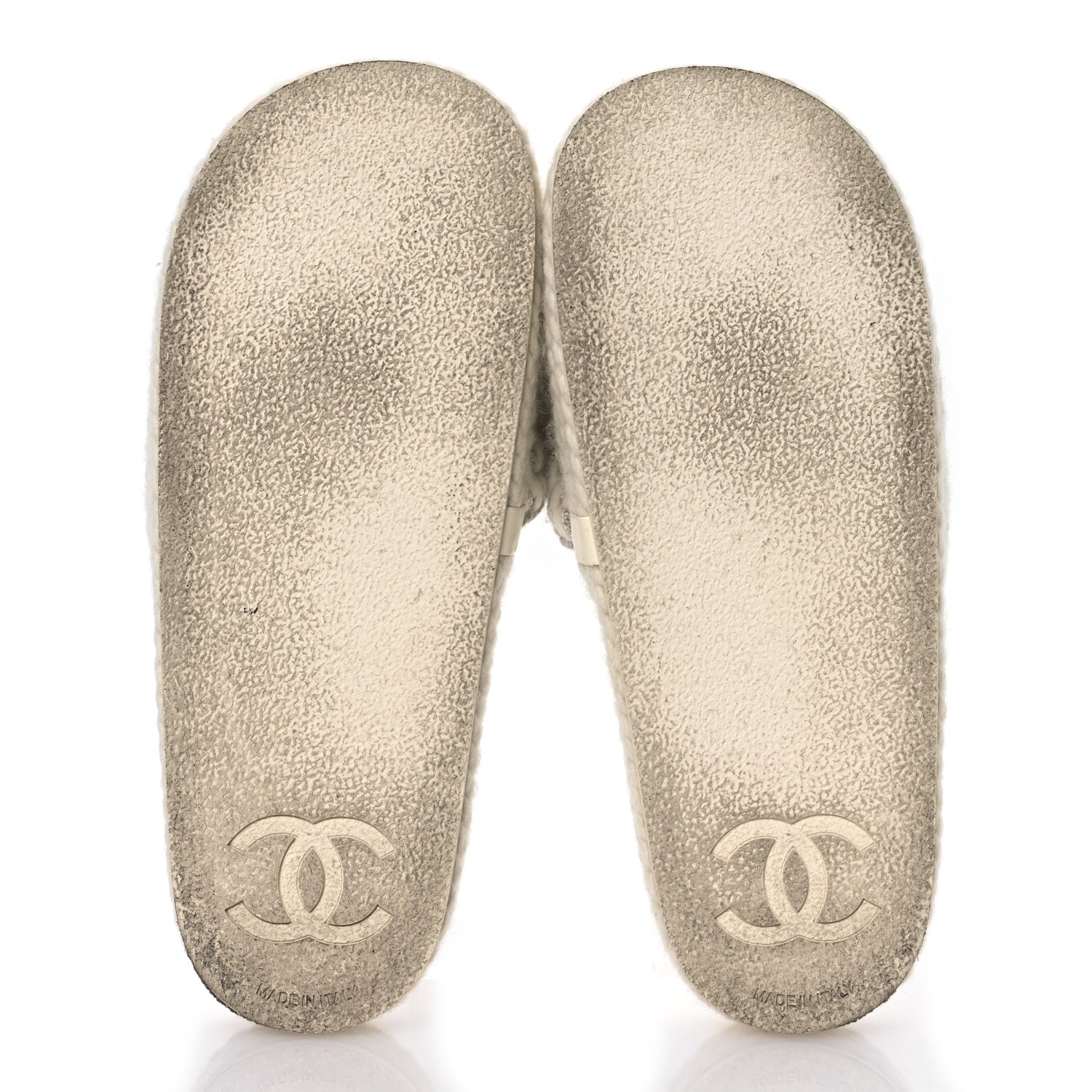 Chanel Braided Knit CC Mules 40 Ecru 7 of 12