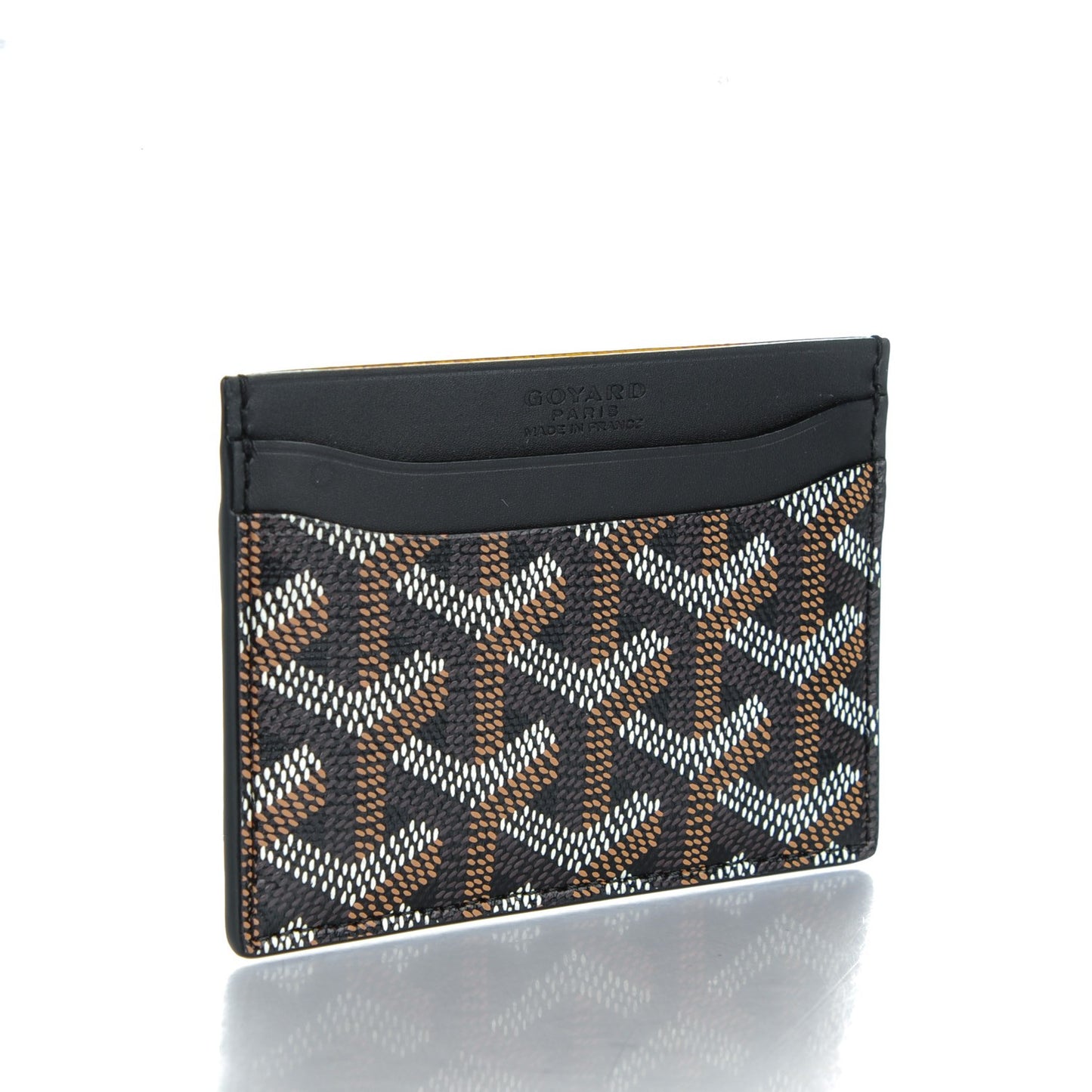 Goyardine Saint Sulpice Card Holder Black