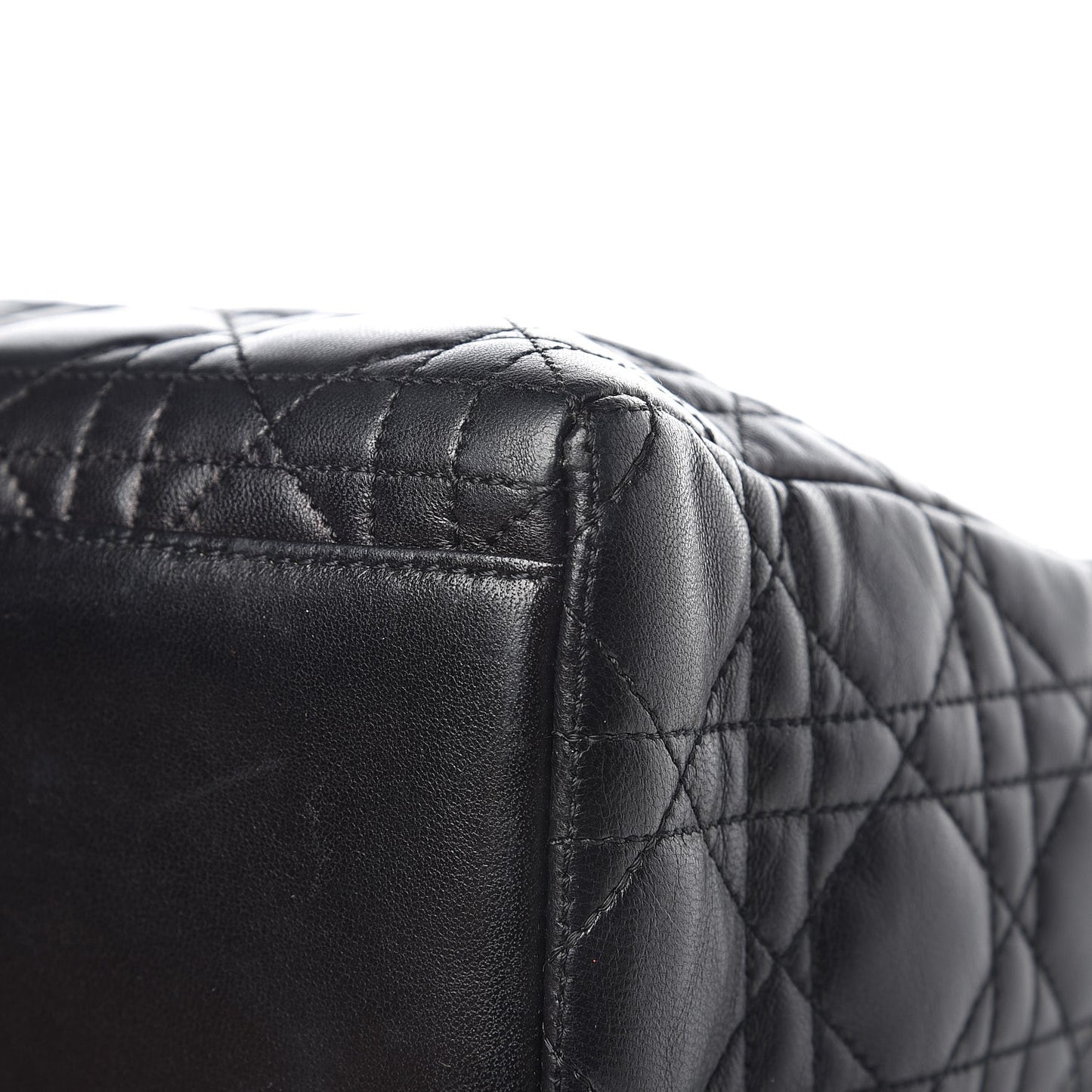 Lambskin Cannage Medium Lady Dior Black